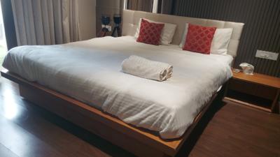 Bedroom Image of 640 Sq.ft 1 BHK Apartment / Flat for rent in Lodha Belmondo, Gahunje Pune for Rs. 40000