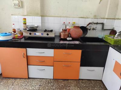 Kitchen Image of 600 Sq.ft 1 BHK Apartment / Flat for rent in Atrey, Kothrud Pune for Rs. 16000