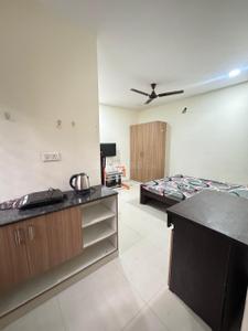 Kitchen Image of 400 Sq.ft 1 RK Studio for rent in Indira Nagar Bengaluru for Rs. 22000