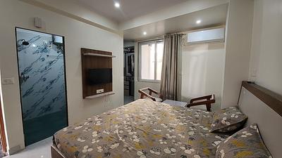 Bedroom Image of 560 Sq.ft 1 RK Apartment / Flat for rent in Karolan Ka Barh Jaipur for Rs. 15000