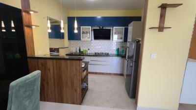 Kitchen Image of 1200 Sq.ft 3 BHK Apartment / Flat for rent in Keya The Green Terraces, Electronic City Bengaluru for Rs. 51000