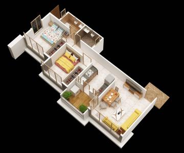 Image of 850 Sq.ft 2 BHK Apartment / Flat for sale in Vijay Lini Homes, Chikhali, Pune for Rs. 5600000