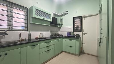 Kitchen Image of 1700 Sq.ft 3 BHK Apartment / Flat for rent in Himayat Nagar Hyderabad for Rs. 38000