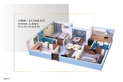 Image of 3680 Sq.ft 4 BHK Apartment / Flat for sale in SBR Minara, Whitefield, Bengaluru for Rs. 27900000
