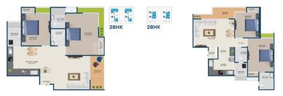 Image of 1593 Sq.ft 2 BHK Apartment / Flat for sale in Harsiddh Heartland, Randesan, Gandhinagar for Rs. 6460500