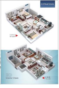 Image of 1200 Sq.ft 2 BHK Apartment / Flat for sale in Beltarodi, Nagpur for Rs. 5300000