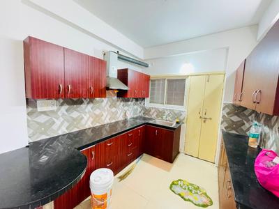 Kitchen Image of 1450 Sq.ft 3 BHK Apartment / Flat for rent in Virasha Heights, Bawadiya Kalan Bhopal for Rs. 25000