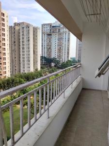 Balcony Image of 2200 Sq.ft 3 BHK Apartment / Flat for rent in Unitech Uniworld City, New Town Kolkata for Rs. 46000