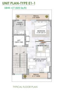 Image of 605 Sq.ft 1 BHK Builder Floor for sale in M3M Soulitude, Sector 89, Gurgaon for Rs. 9000000
