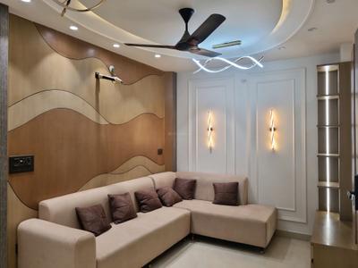 Living Room Image of 720 Sq.ft 3 BHK Builder Floor for rent in Dwarka Mor New Delhi for Rs. 30000