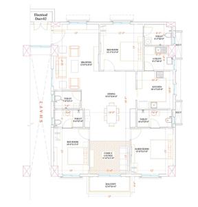Image of 1848 Sq.ft 3 BHK Apartment / Flat for sale in Urbanyx Court, Arya Village, Bhubaneswar for Rs. 14800000