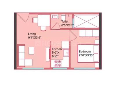 Image of 500 Sq.ft 1 BHK Apartment / Flat for sale in Shraddha Evoque, Bhandup West, Mumbai for Rs. 5900000