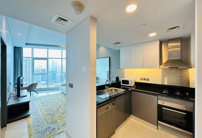 Kitchen Image of 795 Sq.ft 1 BHK Apartment / Flat for sale in Damac Maison Prive by Damac Properties, Business Bay Dubai for Rs. 48100000