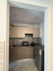 Kitchen Image of 650 Sq.ft 1 RK Builder Floor for rent in Sector 27 Gurgaon for Rs. 28500
