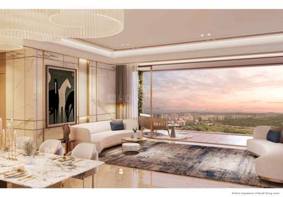Hall Image of 1490 Sq.ft 3 BHK Apartment / Flat for sale in Lodha Altero, Wakad Pune for Rs. 17000000