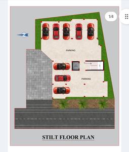 Image of 1240 Sq.ft 3 BHK Apartment / Flat for sale in Nanmangalam, Chennai for Rs. 9300000