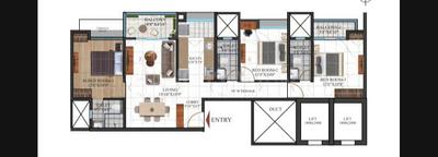 Image of 1408 Sq.ft 3 BHK Apartment / Flat for sale in Codename Superstar, Undri, Pune for Rs. 8200000