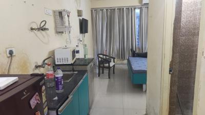 Kitchen Image of 350 Sq.ft 1 RK Apartment / Flat for rent in Habitech Panchtatva Phase 1, Noida Extension Greater Noida for Rs. 15000