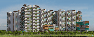 Image of 1375 Sq.ft 2 BHK Apartment / Flat for sale in Ananda The Drizzle, Narsingi, Hyderabad for Rs. 11800000