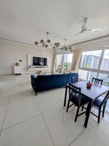 Hall Image of 1351 Sq.ft 3 BHK Apartment / Flat for rent in Godrej Air, Hoodi Bengaluru for Rs. 110000