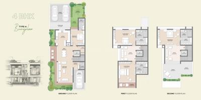 Image of 2259 Sq.ft 4 BHK Villa for sale in Shiv Sanidhya Villas, Adalaj, Gandhinagar for Rs. 36800000
