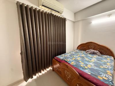 Bedroom Image of 1250 Sq.ft 3 BHK Apartment / Flat for rent in Shree Sharanam Sky, Sargasan Gandhinagar for Rs. 40000