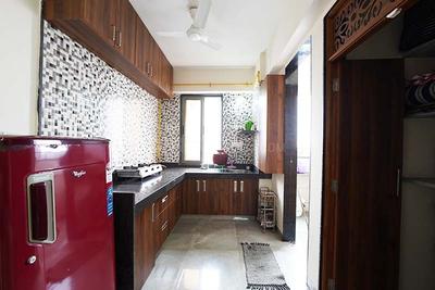 Kitchen Image of 1035 Sq.ft 2 BHK Apartment / Flat for sale in Rajvi Aashirvad Heights, Vasna Ahmedabad for Rs. 6500000
