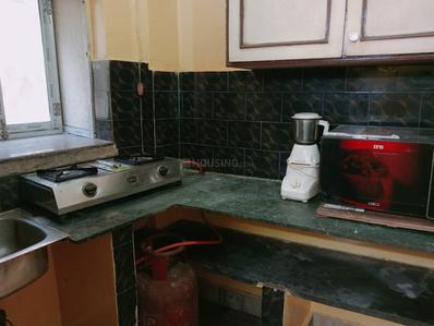 Kitchen Image of 550 Sq.ft 1 BHK Builder Floor for rent in Belghoria Kolkata for Rs. 14000