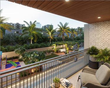 Balcony Image of 1800 Sq.ft 3 BHK Apartment / Flat for sale in Tragad Ahmedabad for Rs. 6700000