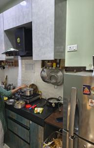 Kitchen Image of 900 Sq.ft 2.5 BHK Apartment / Flat for rent in Dharitri New Royal Enclave, New Town Kolkata for Rs. 22000