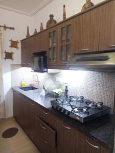 Kitchen Image of 800 Sq.ft 1 BHK Apartment / Flat for rent in Siolim Goa for Rs. 45000