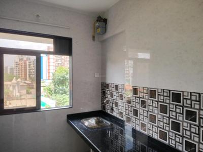 Kitchen Image of 750 Sq.ft 1 BHK Apartment / Flat for rent in Bhakti Park, Kasarvadavali Thane for Rs. 15500