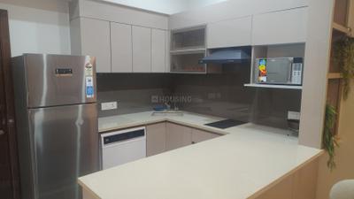 Kitchen Image of 919 Sq.ft 1 BHK Builder Floor for rent in Central The Room II, Sector 33 Sohna for Rs. 39000