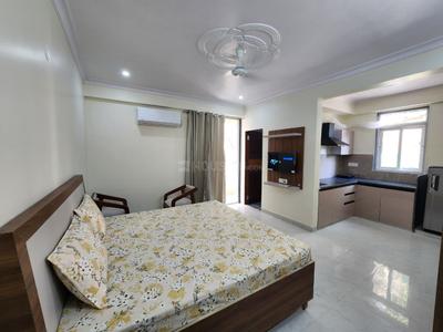 Bedroom Image of 550 Sq.ft 1 RK Studio for rent in Jagatpura Jaipur for Rs. 15500