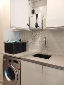 Kitchen Image of 501 Sq.ft 1 BHK Apartment / Flat for rent in L And T Raintree Boulevard, Sahakara Nagar Bengaluru for Rs. 48000