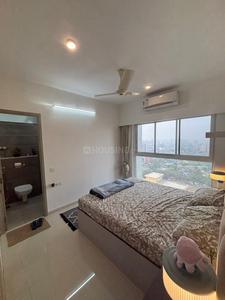 Bedroom Image of 650 Sq.ft 2 BHK Apartment / Flat for rent in Rustomjee Erika, Bandra East Mumbai for Rs. 115000