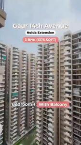 Image of 1375 Sq.ft 3 BHK Apartment / Flat for sale in Gaurs 14th Avenue, Noida Extension, Greater Noida for Rs. 12700000