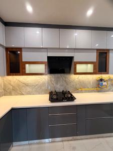 Kitchen Image of 1600 Sq.ft 3 BHK Apartment / Flat for rent in Omaxe The Palace, Gomti Nagar Lucknow for Rs. 60000