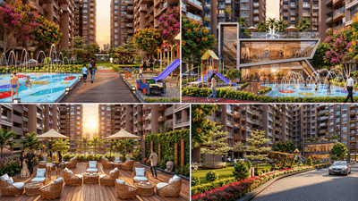 Image of 1152 Sq.ft 2 BHK Apartment / Flat for sale in Swagat Queens Land, Sargasan, Gandhinagar for Rs. 5800000