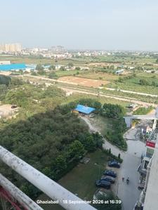 Balcony Image of 585 Sq.ft 1 BHK Apartment / Flat for rent in Aditya Urban Homes Phase 1A, Bamheta Village Ghaziabad for Rs. 10000