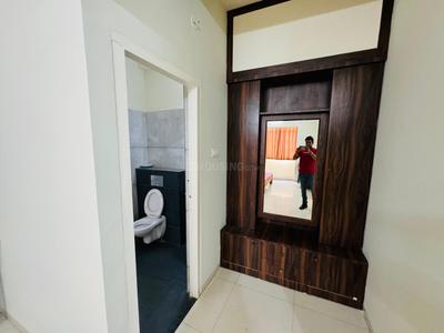 Bedroom Image of 600 Sq.ft 1 BHK Builder Floor for rent in Vijay Nagar Indore for Rs. 17999
