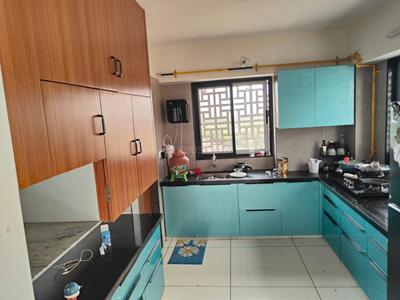 Kitchen Image of 2152 Sq.ft 4 BHK Apartment / Flat for rent in Arham Veer Swastik Icon, Bhatha Surat for Rs. 45000