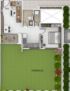 Image of 699 Sq.ft 1 BHK Apartment / Flat for sale in Paranjape Forest Trails Everglades H3 And H4, Pirangut, Pune for Rs. 4300000