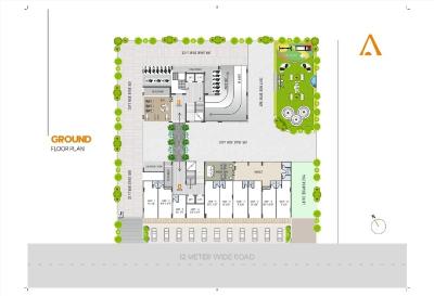 Image of 1395 Sq.ft 2 BHK Apartment / Flat for sale in ALAYAM HEAVEN, Tragad, Ahmedabad for Rs. 6500000