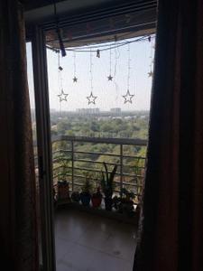 Balcony Image of 1100 Sq.ft 3 BHK Apartment / Flat for rent in Adani The Meadows, Shantigram Ahmedabad for Rs. 45000