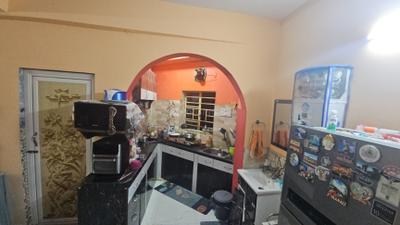 Kitchen Image of 1270 Sq.ft 3 BHK Apartment / Flat for rent in Krishna Apartment, Airport Gate no. 1 Kolkata for Rs. 20000