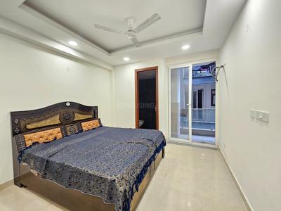 Bedroom Image of 1200 Sq.ft 3 BHK Builder Floor for rent in Rajpur New Delhi for Rs. 29000