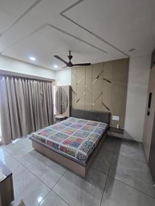 Bedroom Image of 1300 Sq.ft 3 BHK Apartment / Flat for rent in Vaishnodevi Kingston, Pal Gam Surat for Rs. 52000