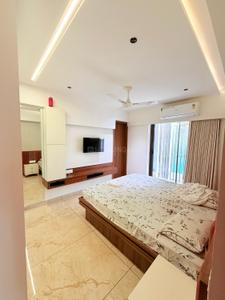 Bedroom Image of 3450 Sq.ft 3 BHK Apartment / Flat for rent in Iscon Ambli Road Ahmedabad for Rs. 100000
