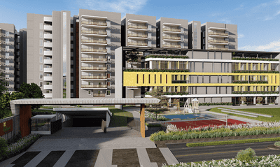 Image of 1145 Sq.ft 2 BHK Apartment / Flat for sale in Hallmark Sunnyside, Manchirevula, Hyderabad for Rs. 9000000